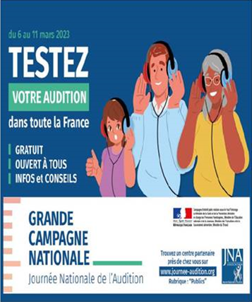 Affiche Campagne nationale journée nationale de l'audition